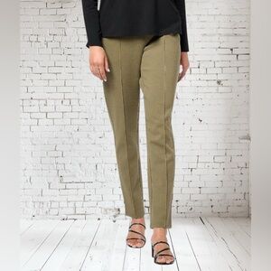 Encore by Indina Mendel Olive Ponte Pull‑On Pants 2X New | Stretch Comfort